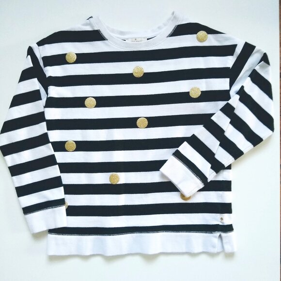 KATE SPADE POLKA DOT PULLOVER SWEATSHIRT GIRLS - Picture 10 of 11